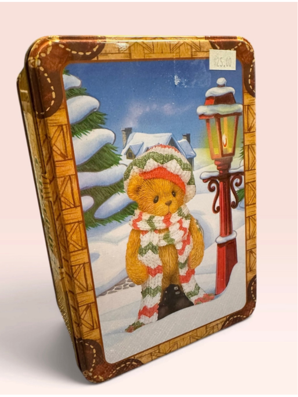 Enesco Cherished Teddies 2000 Limited Edition Holiday Collectible Tin Set 784974